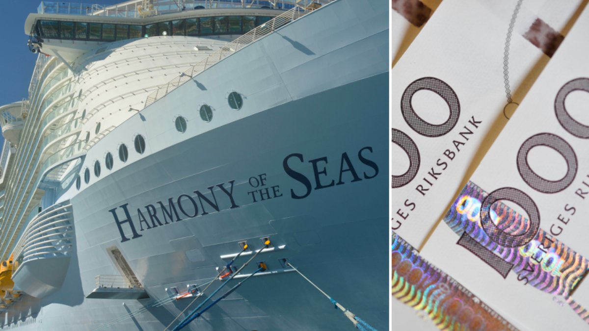 Kryssningsfärjan "Harmony of the seas" tar med passagerarna på en 9 månader lång färd.